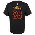 Boys 8-20 Cleveland Cavaliers Lebron James Player Name & Number Replica Tee, Size: L 14-16, Black
