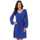 Women's Apt. 9&reg; Scalloped Fit & Flare Dress, Size: 10, Dark Blue