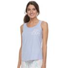 Women's Apt. 9&reg; Bridal Graphic Tank, Size: Medium, Med Purple