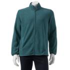 Men's Croft & Barrow Artic Fleece Jacket, Size: Large, Turquoise/blue (turq/aqua)