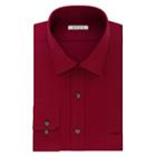 Men's Van Heusen Slim-fit Lux Sateen No-iron Dress Shirt, Size: 18.5 36/37, Red