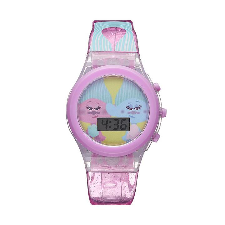 Dreamworks Trolls Kids' Digital Light-up Watch, Girl's, Size: Large, Purple