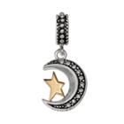 Individuality Beads Sterling Silver Crystal Love You To The Moon Charm, Women's, Multicolor