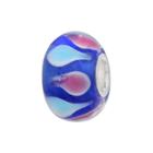 Individuality Beads Sterling Silver Glass Bead, Women's, Blue