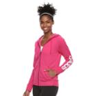 Women's Adidas Essential Linear Logo Fz Hoodie, Size: Medium, Brt Pink