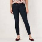 Petite Lc Lauren Conrad Feel Good Super Skinny Midrise Jeans, Women's, Size: 8 Petite, Dark Blue