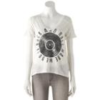 Women's Rock & Republic&reg; High-low Graphic Tee, Size: Xl, Beig/green (beig/khaki)