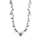 Apt. 9&reg; Bead & Textured Disc Long Necklace, Women's, Multicolor