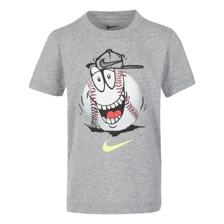 Boys 4-7 Nike Doodle Baseball Graphic Tee, Size: 4, Grey