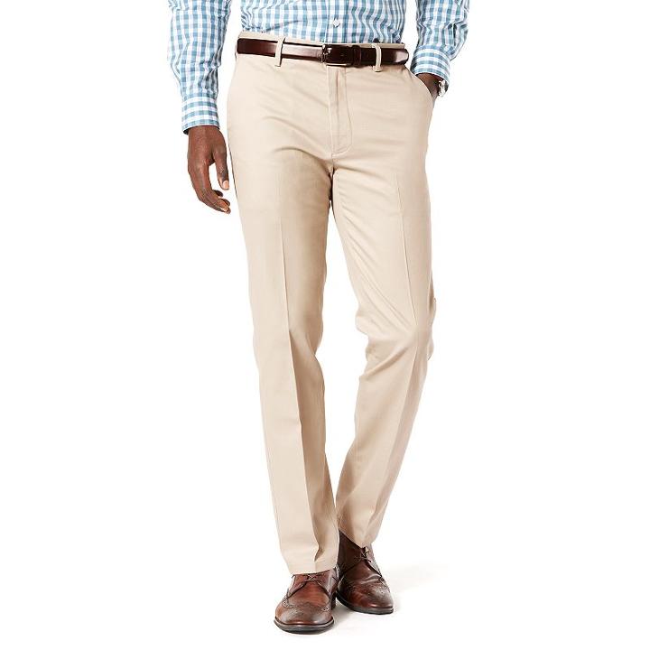 Men's Dockers&reg; Slim Tapered Fit Signature Stretch Khaki Pants, Size: 32x29, Lt Beige