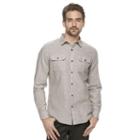 Marc Anthony, Men's Slim-fit Linen-blend Textured Button-down Shirt, Size: Small, Lt Beige