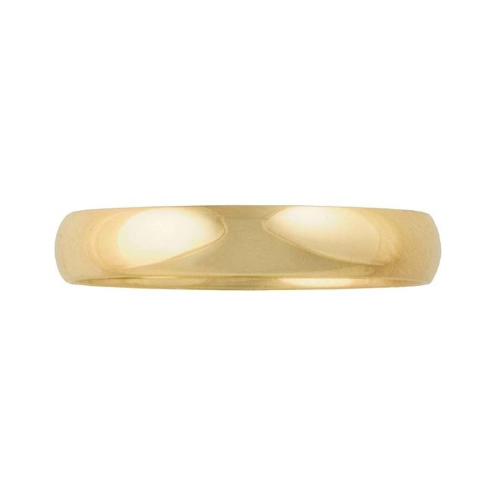 Cherish Always 10k Gold Wedding Band - Men, Size: 8.50, Yellow