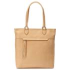 Leather North Shore Tote, Women's, Lt Brown