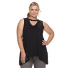 Plus Size French Laundry Cutout Swing Tank, Women's, Size: 2xl, Oxford