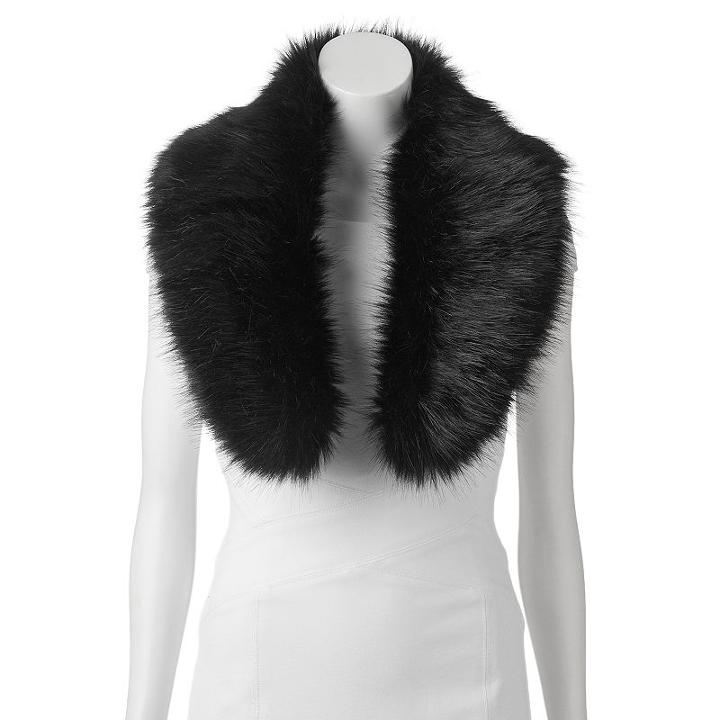 Lenore By La Regale Faux-fur Cowl Scarf, Women's, Black