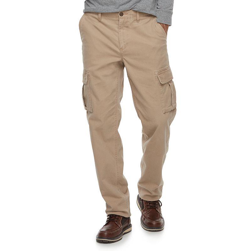 Men's Sonoma Goods For Life™ Regular-fit Flexwear Stretch Cargo Pants,  Size: 36x32, Dark Beige