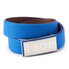Men's Izod Logo Plaque Golf Belt, Size: 34, Blue