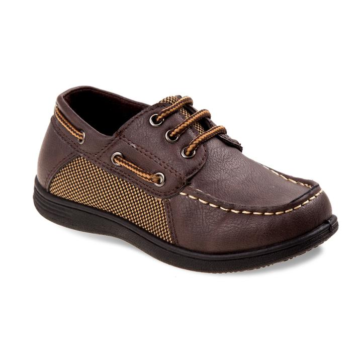 Josmo Boys' Boat Shoes, Size: 13, Brown