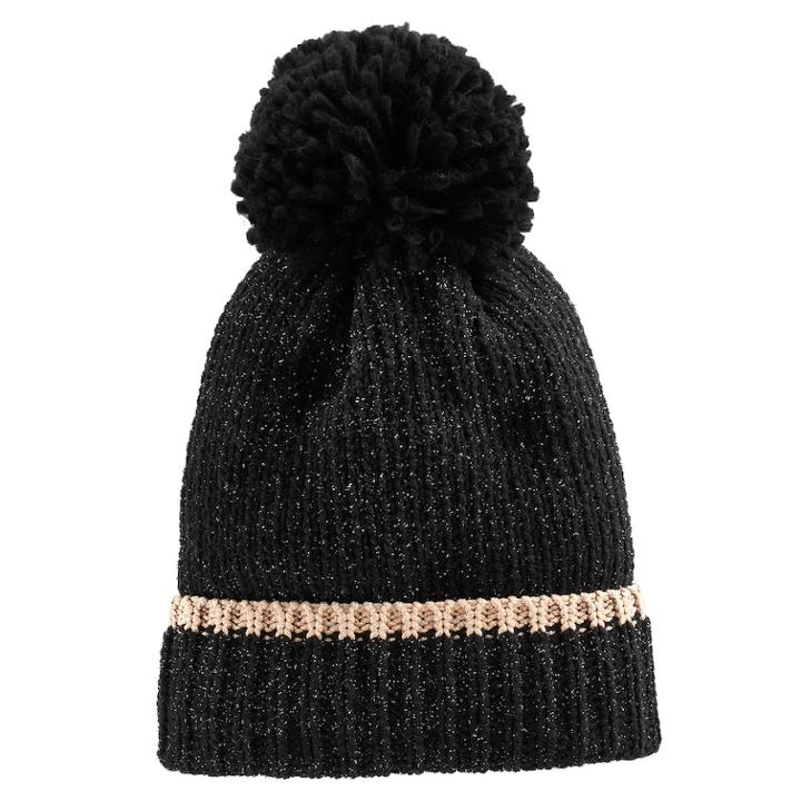Women's So&reg; Ribbed Pom Pom Beanie, Oxford