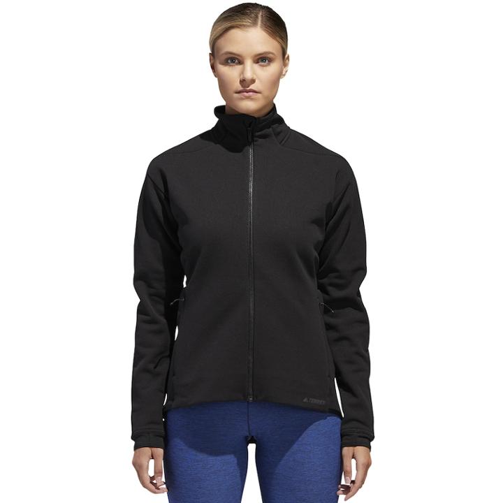 Women's Adidas Outdoor Climaheat Ultimate Fleece Jacket, Size: Large, Black