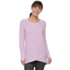 Women's Tek Gear&reg; Cross Over Hem Tunic, Size: Small, Med Purple