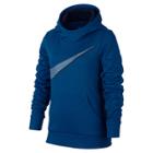 Girls 7-16 Nike Swoosh Therma Fleece Hoodie, Size: Small, Brt Blue
