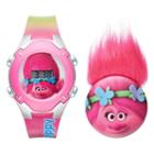 Dreamworks Trolls Poppy Kids' Digital Light-up Watch & Pin Set, Girl's, Size: Large, Pink