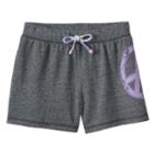 Plus Size Girls 7-16 So&reg; Tie-dye Drawstring Shortie Shorts, Girl's, Size: 12 1/2, Dark Grey