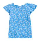 Girls 4-10 Jumping Beans&reg; Flutter Cross-back Tee, Size: 10, Med Blue