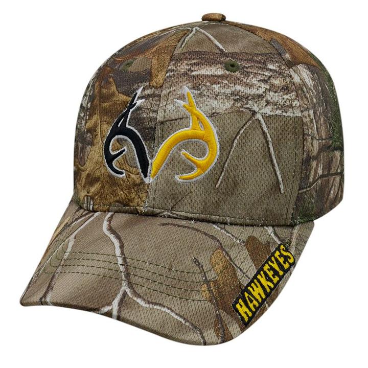 Adult Top Of The World Iowa Hawkeyes Realtree One-fit Cap, Men's, Green Oth
