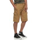 Men's Wear First Belted Cargo Shorts, Size: 32, Med Brown