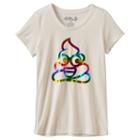 Girls 7-16 Mudd&reg; Raw Edge Scoopneck Graphic Tee, Girl's, Size: 14, White Oth