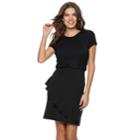 Women's Apt. 9&reg; Ruffle Skirt, Size: Large, Black