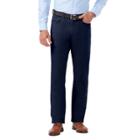 Men's J.m. Haggar Premium Relaxed-fit Stretch 5-pocket Pants, Size: 42x29, Blue