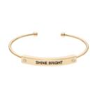Shine Bright Cuff Bracelet, Women's, Gold