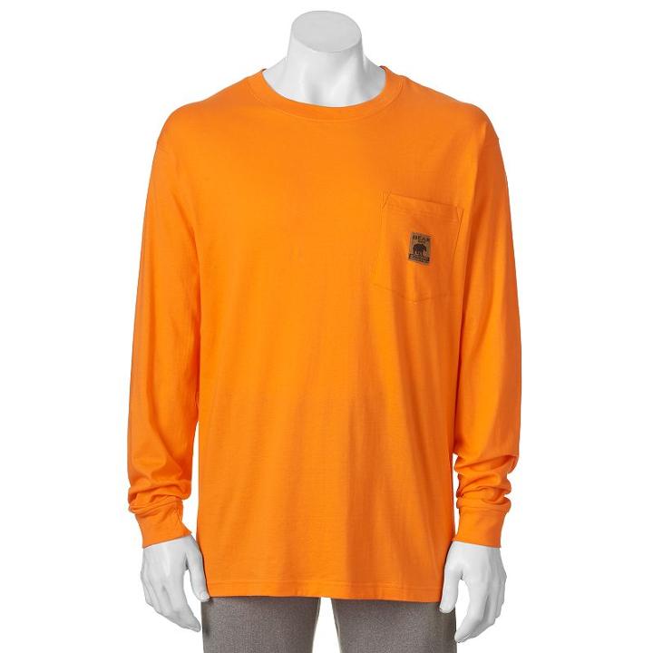 Men's Bear River Workwear Tee, Size: Xl, Orange