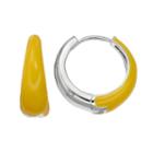 Nickel Free Huggie Hoop Earrings, Women's, Med Yellow