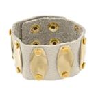 Gs By Gemma Simone Atomic Age Collection Cuff Bracelet, Women's, Size: 7, White