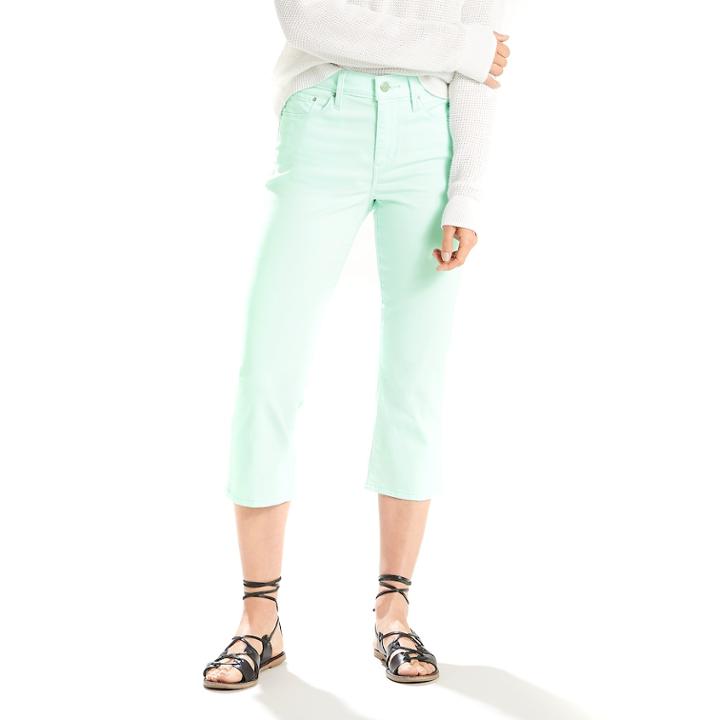 Women's Levi's Classic Capri Jeans, Size: 31(us 12)m, Blue
