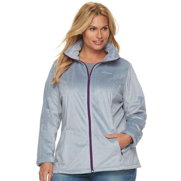 Plus Size Columbia Blustery Summit Fleece Jacket, Women's, Size: 1xl, Med Grey