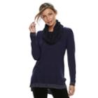 Women's Apt. 9&reg; Scarf Metallic Sweater, Size: Medium, Drk Yellow