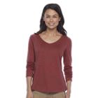 Petite Sonoma Goods For Life&trade; Essential V-neck Tee, Women's, Size: L Petite, Dark Red