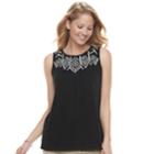 Women's Sonoma Goods For Life&trade; Fringe Tank, Size: Small, Oxford