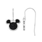 Disney's Mickey Mouse 90th Anniversary Mickey Drop Earrings, Women's, Silver