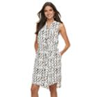 Women's Apt. 9&reg; Drawstring Shirtdress, Size: Small, Natural