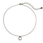 Lc Lauren Conrad Peach Hexagon Pendant Choker Necklace, Women's, Gold