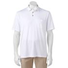 Men's Grand Slam Classic-fit Motionflow 360 Performance Golf Polo, Size: Large, White