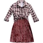 Girls 7-16 Emily West Dress, Jacket & Knit Tee Set, Size: 12, Pink