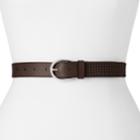 Women's Lee Perforated Leather Belt, Size: Small, Brown