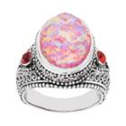 Sterling Silver Pink Opal Quartz Ring, Women's, Size: 7